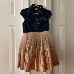 Pink & Violet Dress, girls size 4T. Only worn twice! Excellent condition.